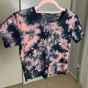 Current mood size small tie-dye crop top